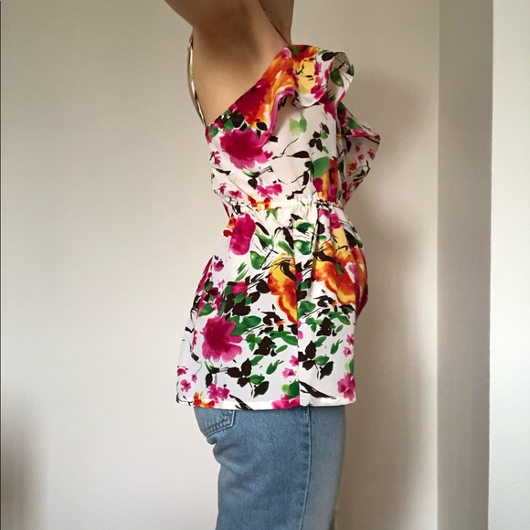 Floral satin top - Picture 7 of 8